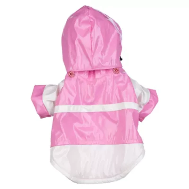 The Pet Life Baby Blue Pvc Waterproof Adjustable Raincoat