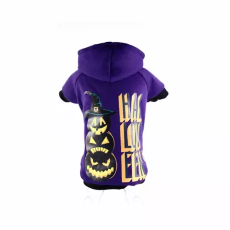 The Pet Life LED Lighting Halloween Happy Snowman Hooded Sweater Pet Costume