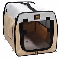 Pet Life ® Airline Approved Folding Zippered Sporty Cage Pet Carrier