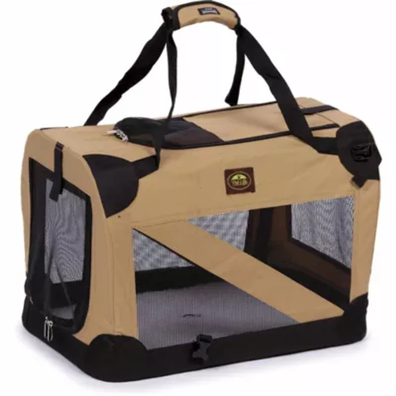The Pet Life Folding Zippered 360° Vista View House Crate