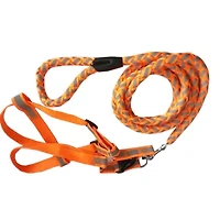 The Pet Life Reflective Stitched Easy Tension Adjustable 2-in-1 Dog Leash and Harness