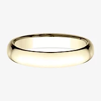 Womens 14K Yellow Gold 4MM Light Comfort-Fit Wedding Band