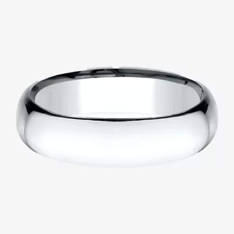 Mens 14K Yellow Gold 6MM Light Comfort-Fit Wedding Band
