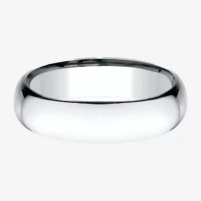 Mens 14K Yellow Gold 6MM Light Comfort-Fit Wedding Band