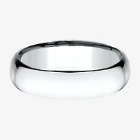 Mens 14K Yellow Gold 6MM Light Comfort-Fit Wedding Band