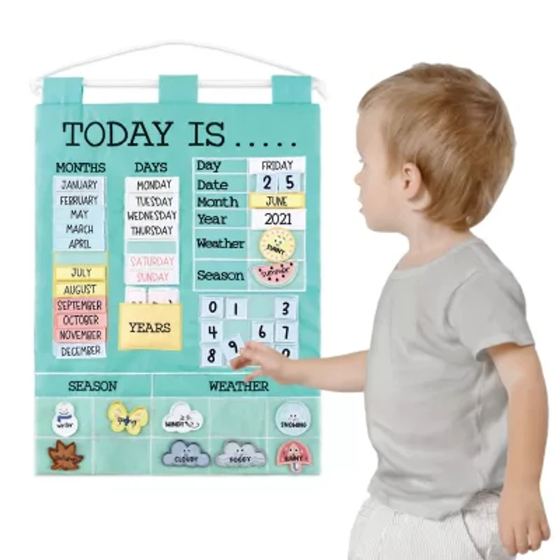 The Peanutshell Teal Learning Calendar 40-pc. Resposibility Chart