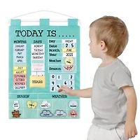 The Peanutshell Teal Learning Calendar 40-pc. Resposibility Chart