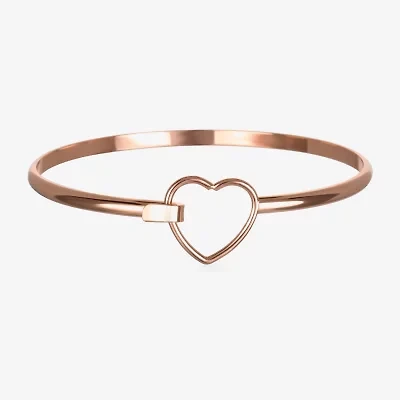 Bijoux Bar Delicates Womens Heart Bangle Bracelet