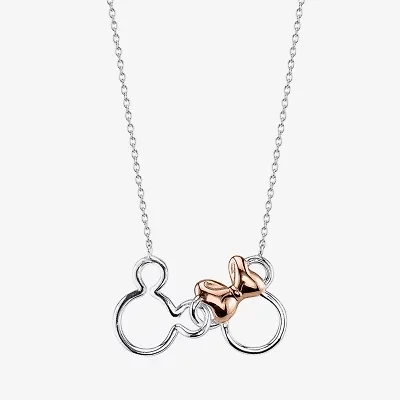 Pure Silver Over Brass Pendant Necklace