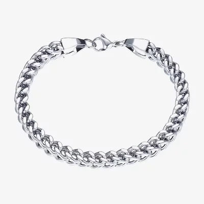J.P. Army Men's Jewelry Stainless Steel 8 1/2 Inch Cable Chain Bracelet
