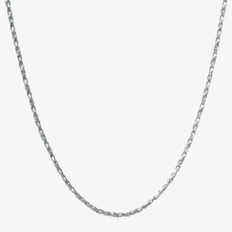 Silver Treasures Made Italy Sterling 18"- 20" Rope Chain Necklace