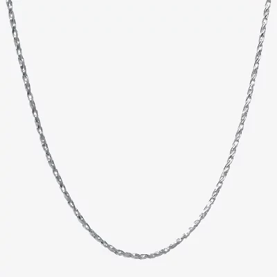 Silver Treasures Made Italy Sterling 18"- 20" Rope Chain Necklace