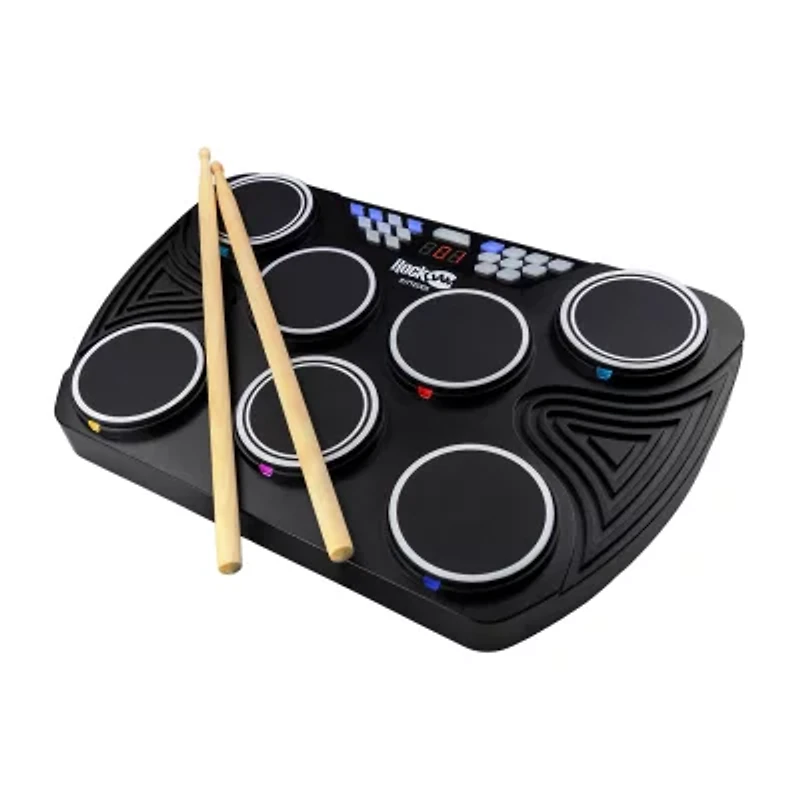 Rockjam 7 Pad Electronic 6-pc. Drum Machine Rjtted01