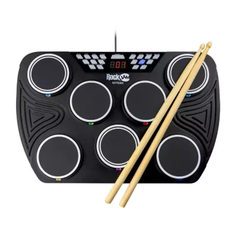 Rockjam 7 Pad Electronic 6-pc. Drum Machine Rjtted01