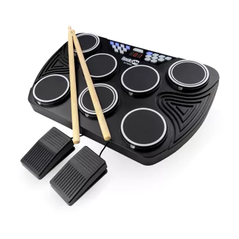 Rockjam 7 Pad Electronic 6-pc. Drum Machine Rjtted01