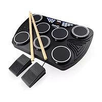 Rockjam 7 Pad Electronic 6-pc. Drum Machine Rjtted01