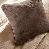 Madison Park Danville 7-Pc Quilt Set with Euro Shams and Throw Pillows