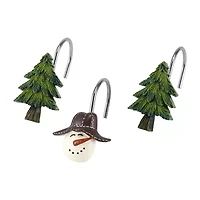 Avanti Snowmen Gathering Shower Curtain Hooks