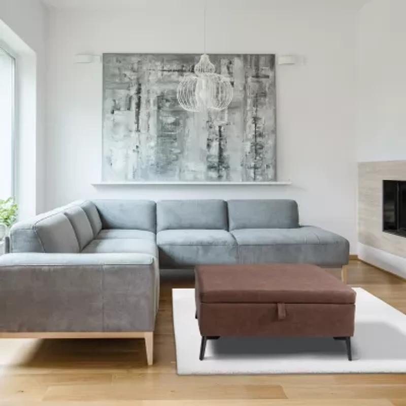 Corliving Linden Ottoman