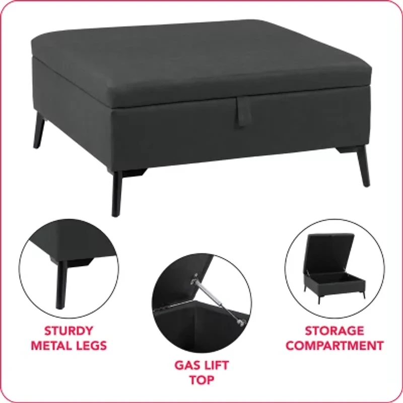 Corliving Linden Ottoman