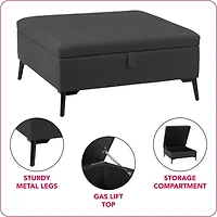 Corliving Linden Ottoman