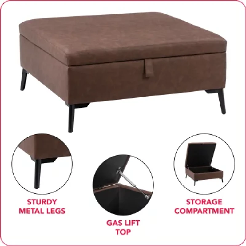 Corliving Linden Ottoman