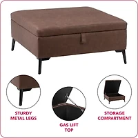 Corliving Linden Ottoman