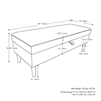 Corliving Perry Ottoman