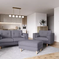 Corliving Mulberry Ottoman