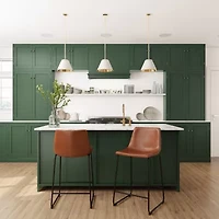 Corliving Palmer 2-pc. Counter Height Upholstered Bar Stool