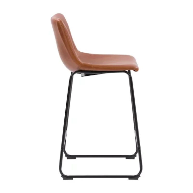 Corliving Palmer 2-pc. Counter Height Upholstered Bar Stool