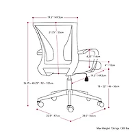 Corliving Workspace Ergonomic Design Adjustable Height Office Chair