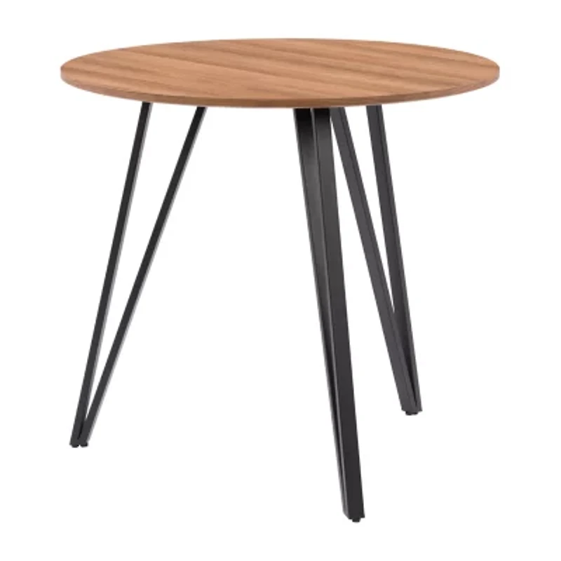Corliving Lennox Round Wood-Top Dining Table