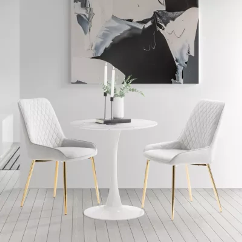 Nash 2-pc. Diamond Upholstered Tufted Side Chair