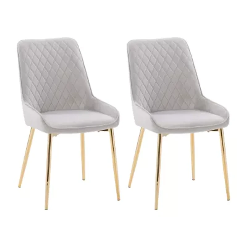 Nash 2-pc. Diamond Upholstered Tufted Side Chair