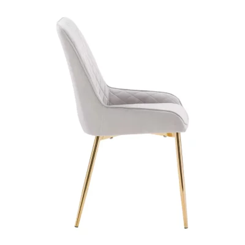 Nash 2-pc. Diamond Upholstered Tufted Side Chair