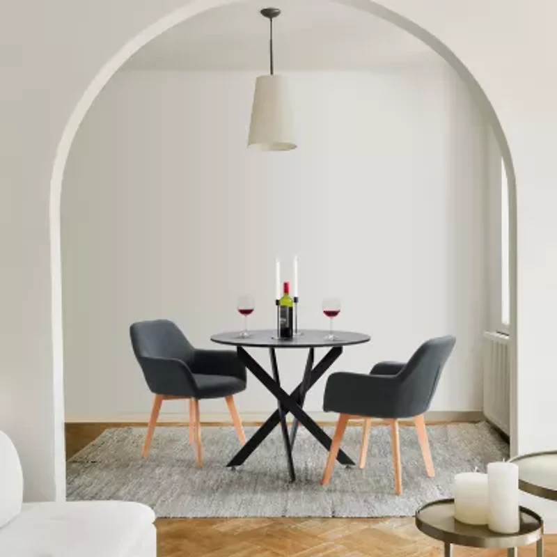 Corliving Ayla 2-pc. Upholstered Dining Chair
