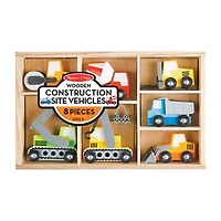 Melissa & Doug Wooden Construction Site Vehicles