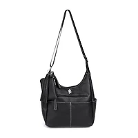 Julia Buxton Pebble Organization Hobo Adjustable Straps Womens Tote