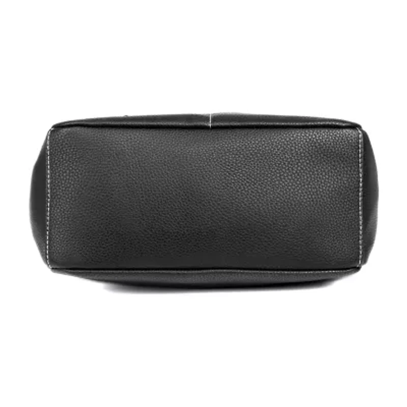 Julia Buxton Pebble Organization Hobo Adjustable Straps Womens Tote