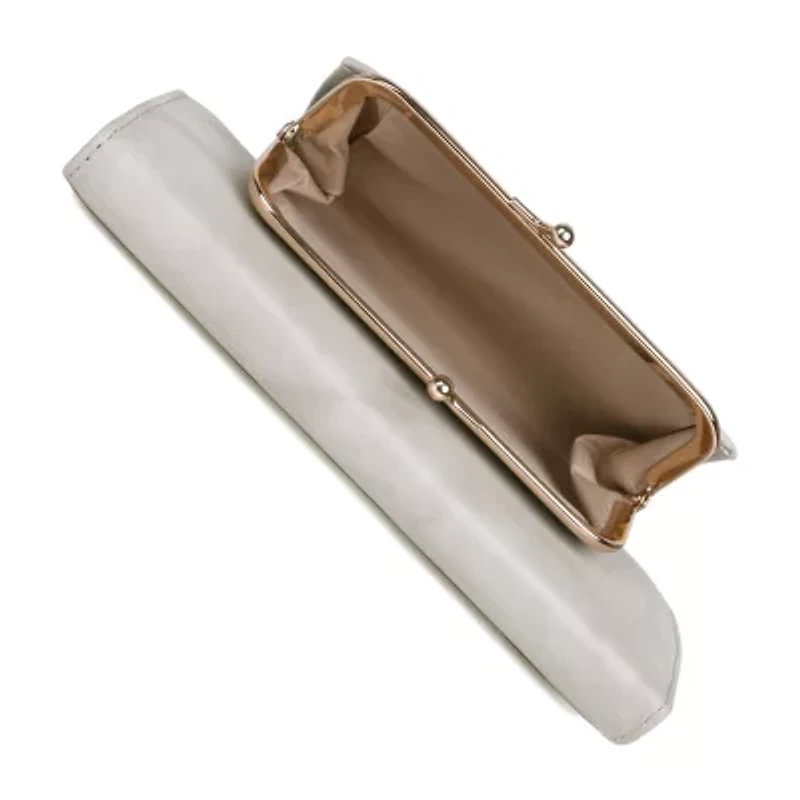 Julia Buxton Heiress Leather Organizer Womens Rfid Blocking Checkbook Wallet