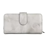 Julia Buxton Heiress Leather Checkbook Womens Rfid Blocking Checkbook Wallet