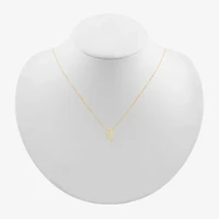 Unisex Adult Diamond Accent Natural White Diamond 10K Gold 17 1/4 Inch Pendant Necklace