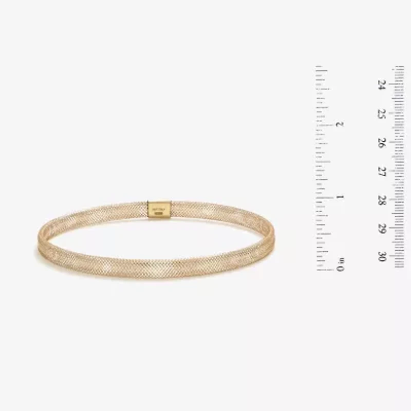 Made in Italy Womens 10K Gold Bangle Bracelet