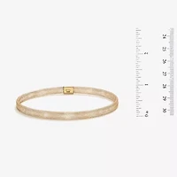 Made in Italy Womens 10K Gold Bangle Bracelet