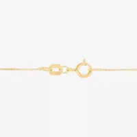 (H-I / Si1-Si2) Womens 1/10 CT. T.W. Lab Grown White Diamond 14K Gold Cross 18 Inch Pendant Necklace