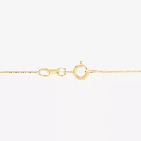 (H-I / Si1-Si2) Unisex Adult 1/10 CT. T.W. Lab Grown White Diamond 14K Gold Circle Cross 18 Inch Pendant Necklace