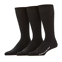 Shaquille O'Neal XLG™ Lux Rib Mens 3 Pair Big and Tall Crew Socks