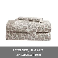 Eddie Bauer Little Creek Pine Cone Deep Pocket Sheet Set