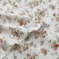 Laura Ashley Le Fleur Cotton Flannel Deep Pocket Sheet Set
